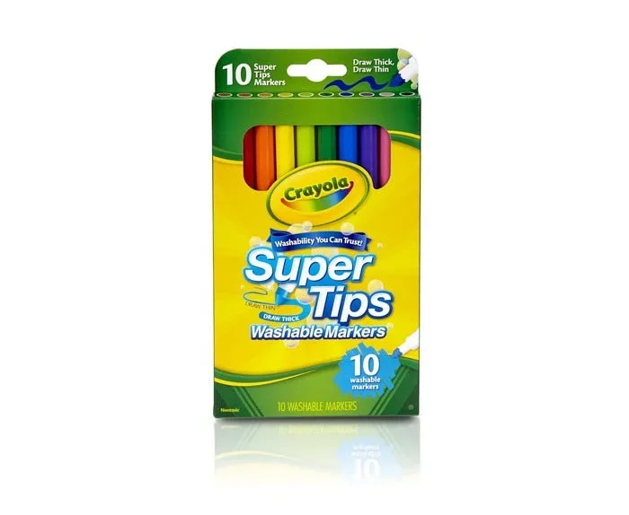 10 Colors Super Tips Washable Marker