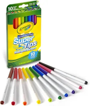 10 Colors Super Tips Washable Marker