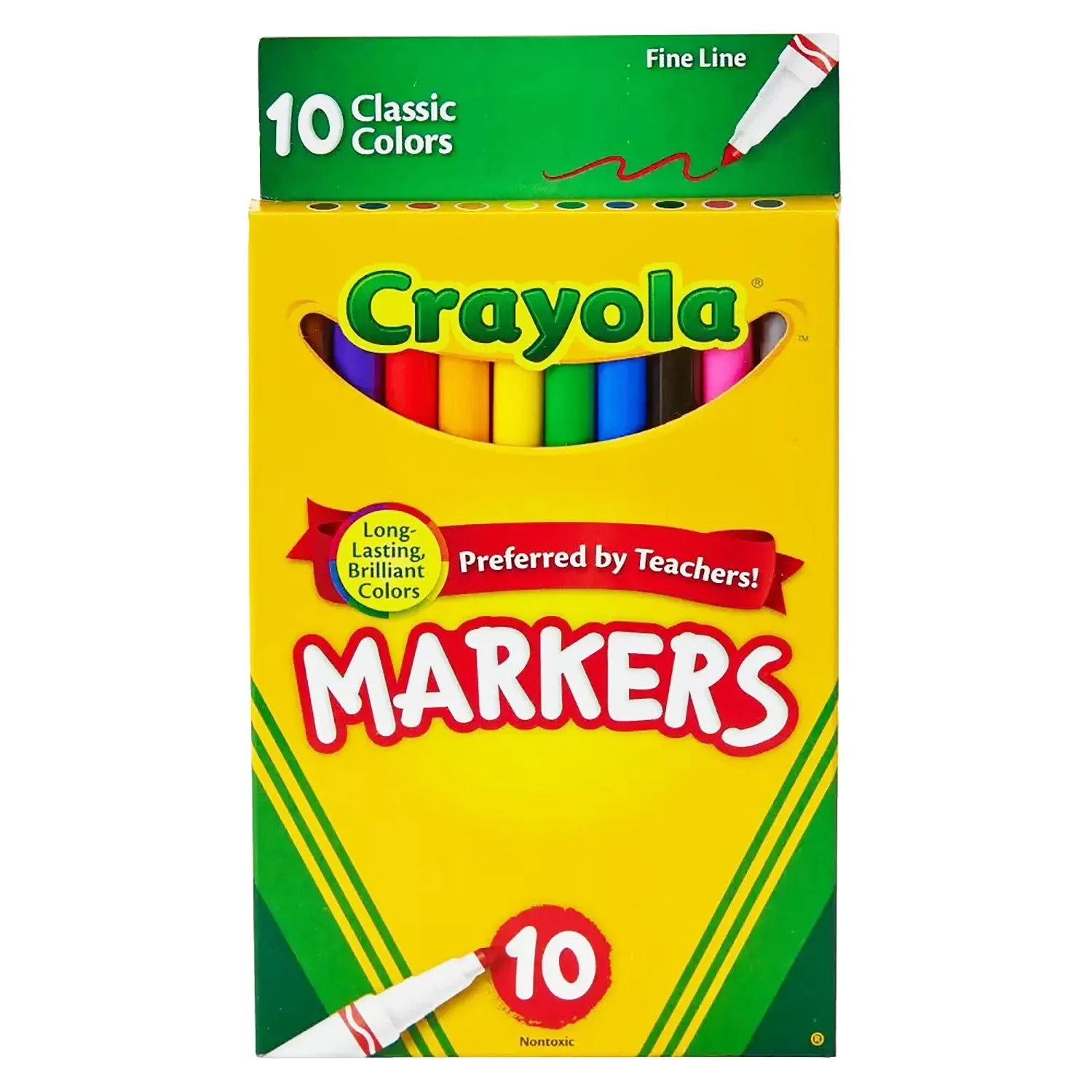 10-Count Fine Line Classic Colors Markers 58-7726