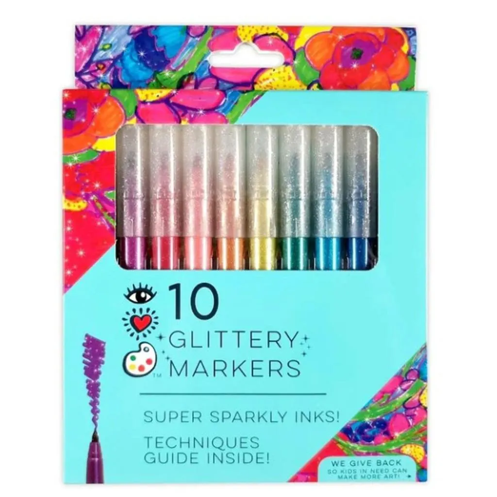 10 Glitter Markers
