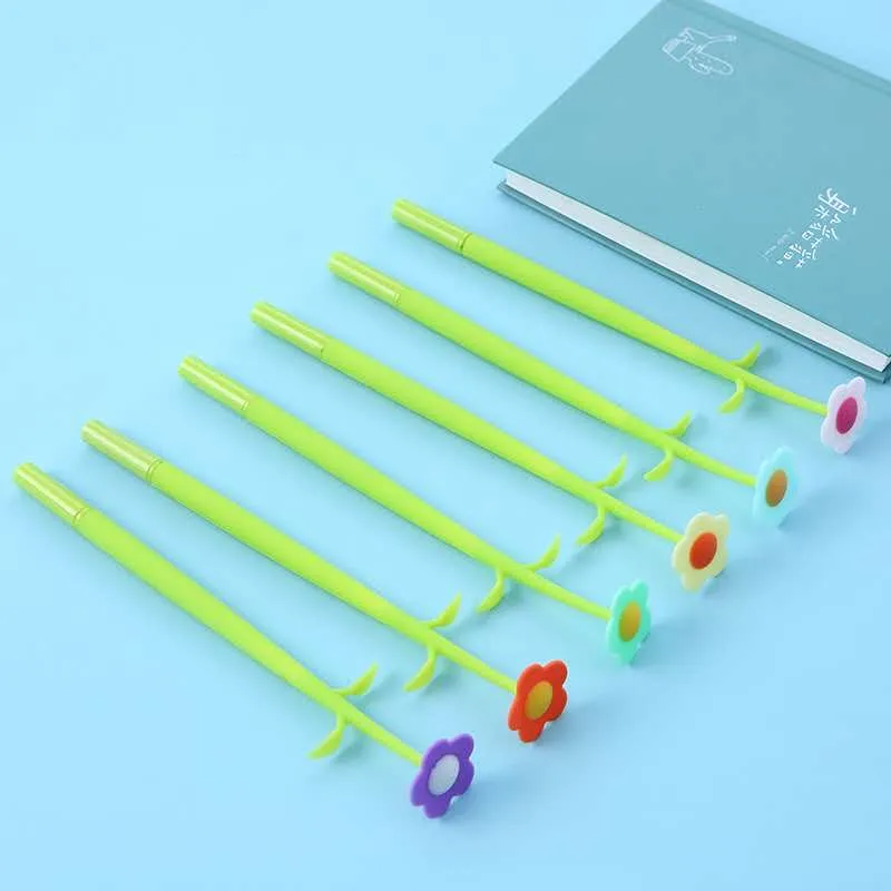 22379 COLORFUL FLOWER GEL PEN-48