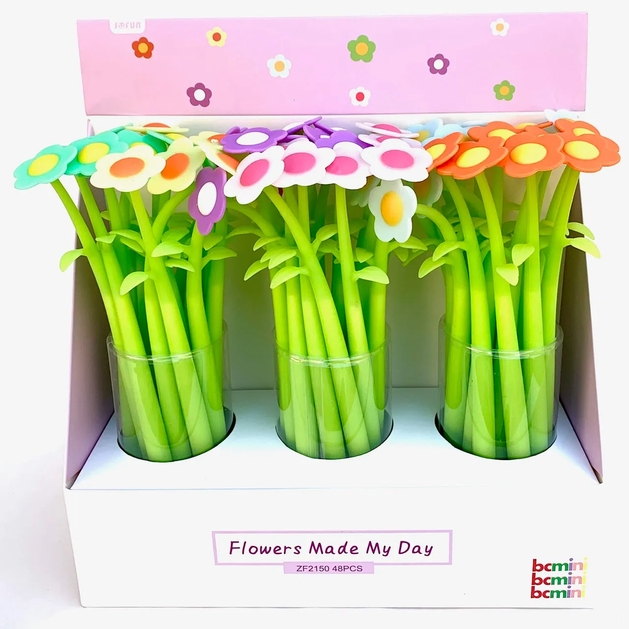 22379 COLORFUL FLOWER GEL PEN-48