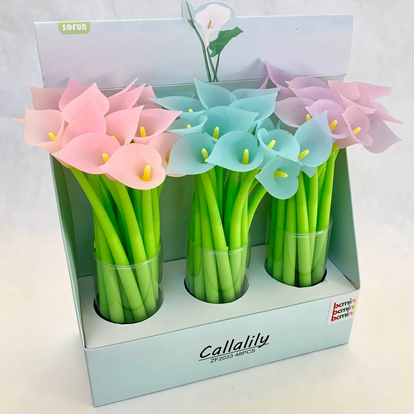 22412 COLOR CHANGING LILY FLOWER GEL PEN-48