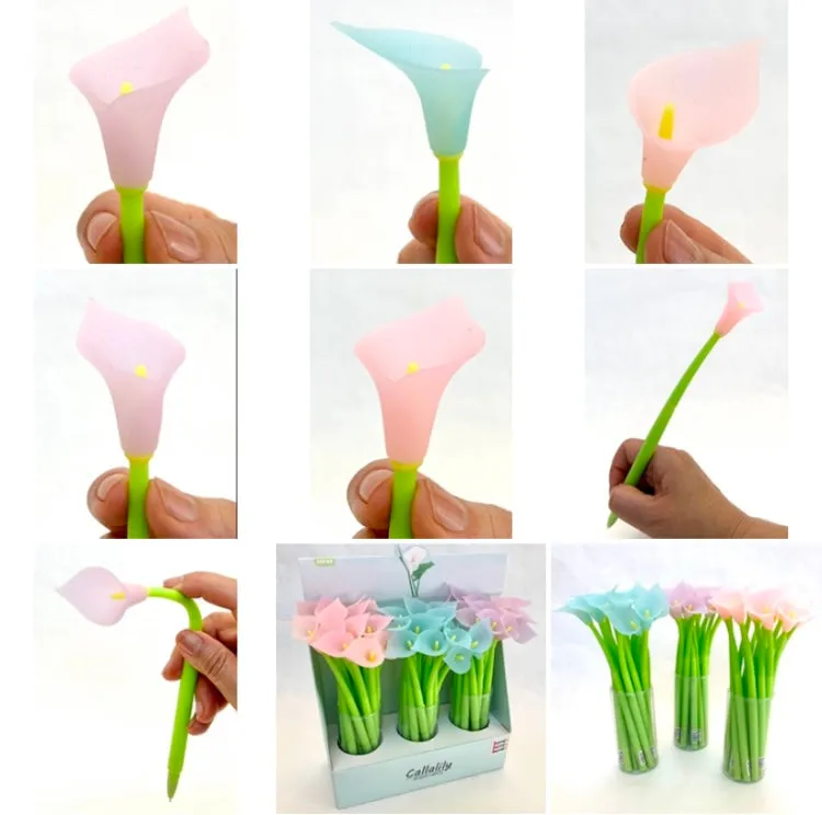 22412 COLOR CHANGING LILY FLOWER GEL PEN-48