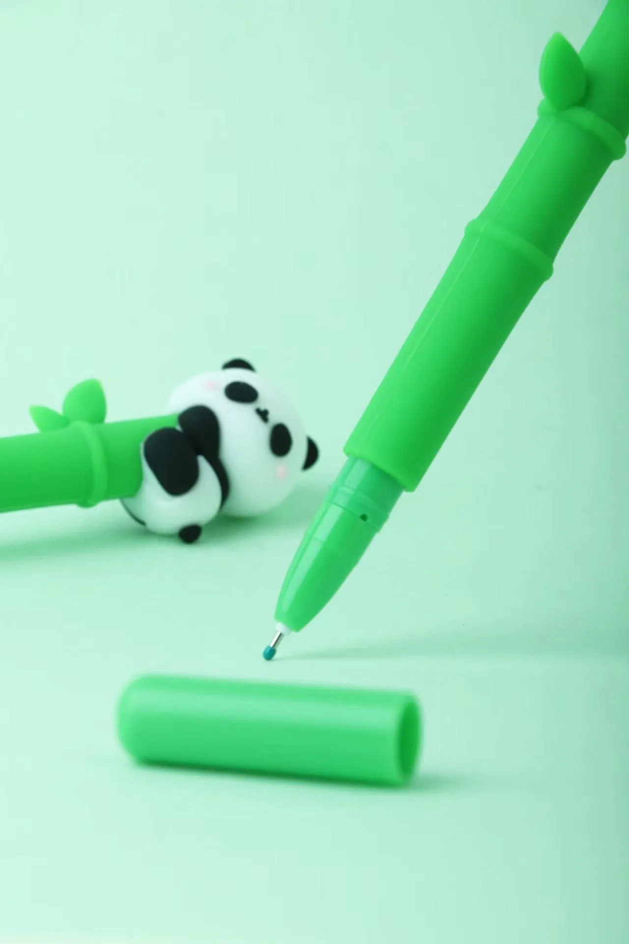22477 PANDA BAMBOO GEL PEN-48