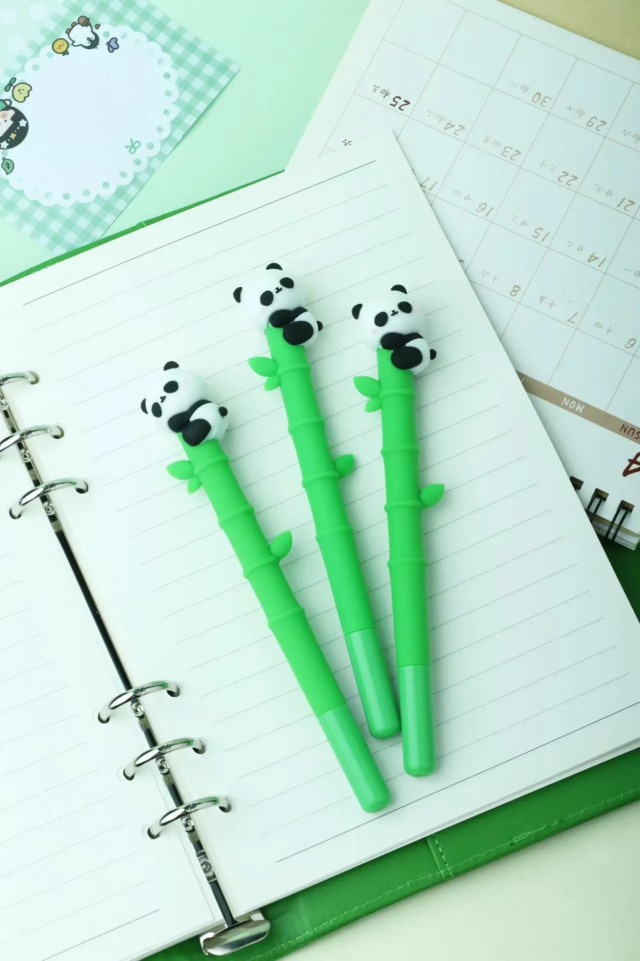 22477 PANDA BAMBOO GEL PEN-48