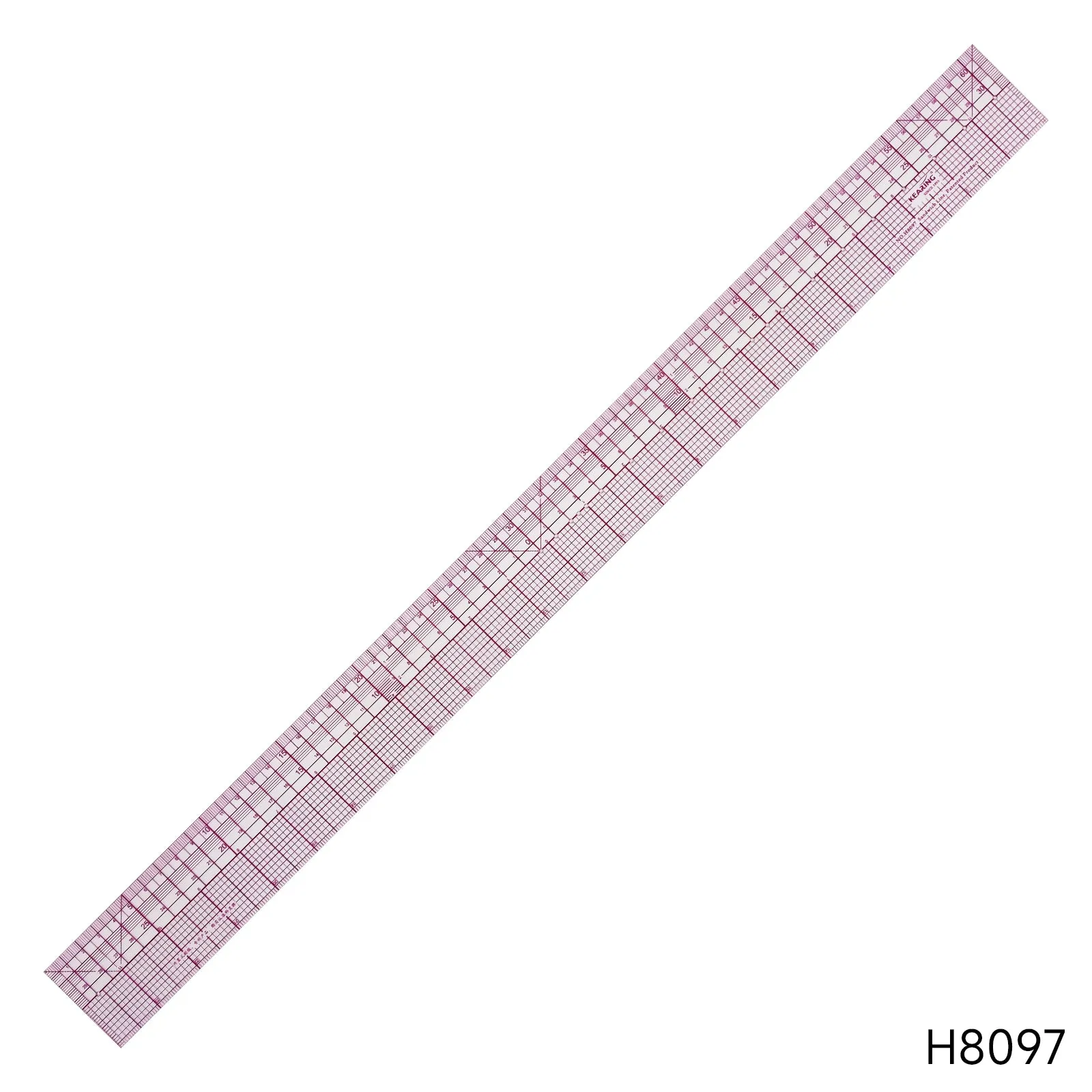 24" & 60 cm Clear Plastic Pattern Grading Ruler with holes