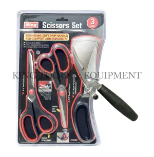 3-pc SCISSORS SET (8.5" & 7.5" Scissors, 9.5" Multi-Purpose Scissors) - 0113-0