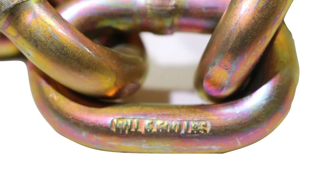 5/16" x 20 Ft Grade 70 Transport Chain w/ Clevis Grab Hooks USA