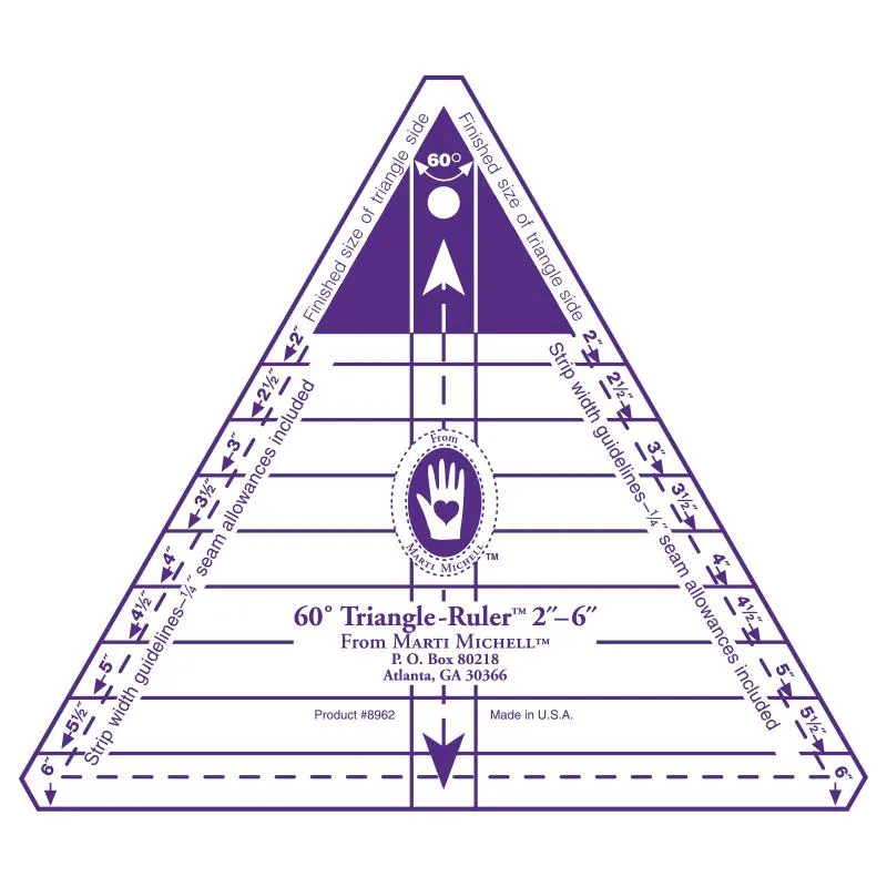 60 Degree Triangle Ruler - Marti Michell