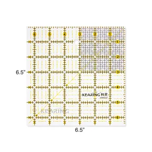 Acrylic Quilting Ruler Imperial - 6.5" x 6.5"