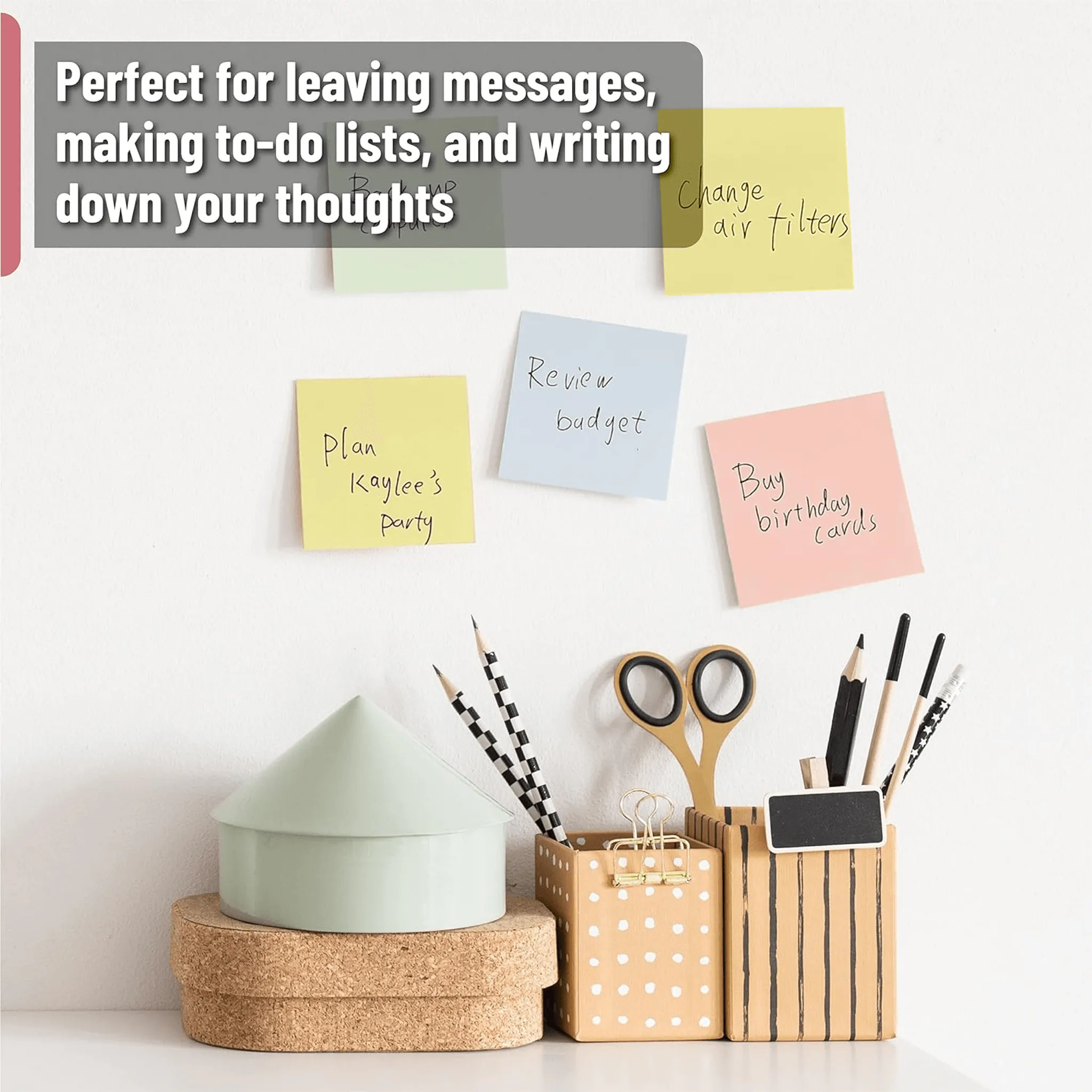 Allary Removable Stick-On Colors Notes 1 Pack