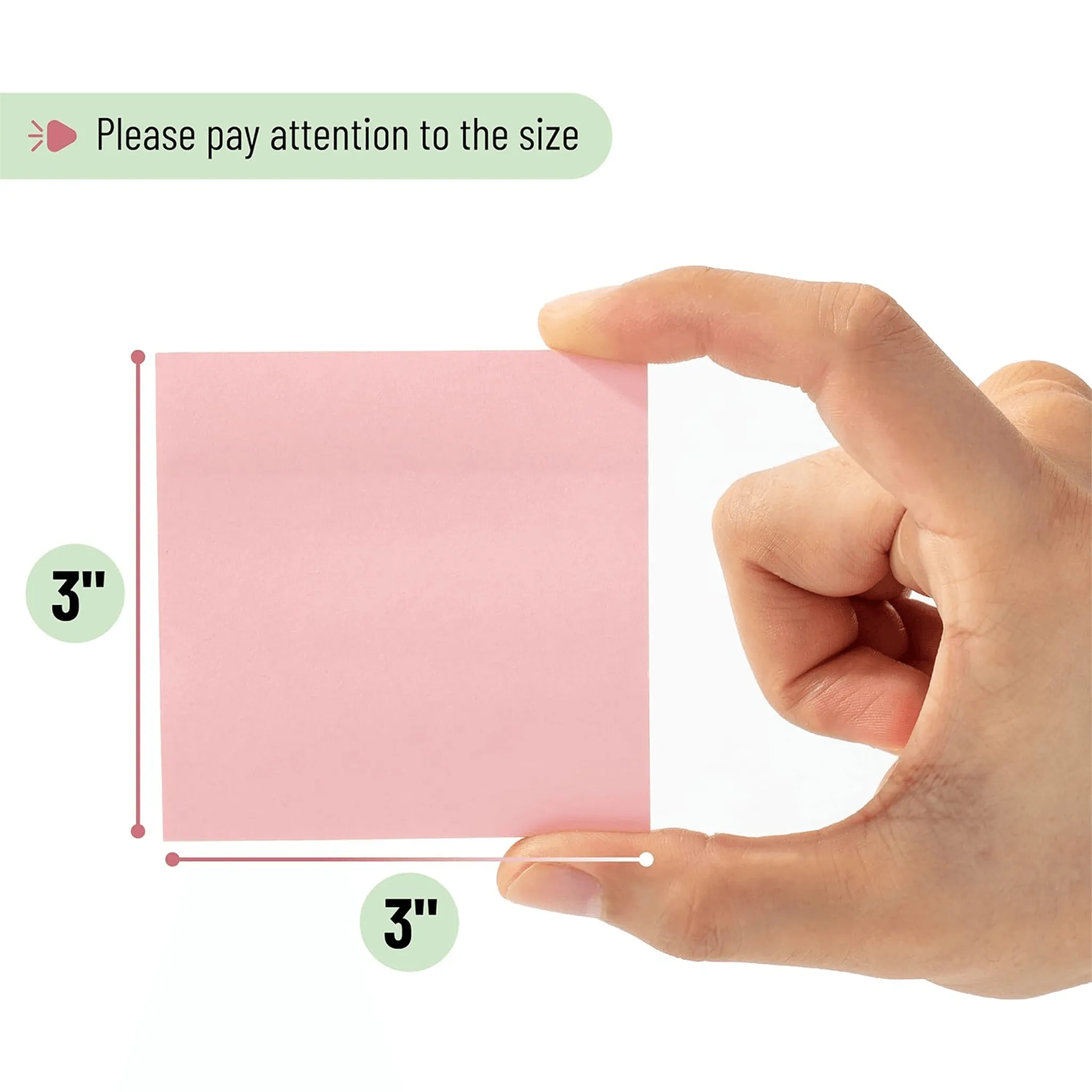 Allary Removable Stick-On Colors Notes 1 Pack