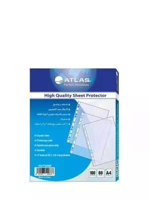 Atlas A4 Size, Pocket Polypropylene 60 Micron File Folder