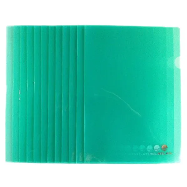 Atlas Clear Folder PP A4 Green