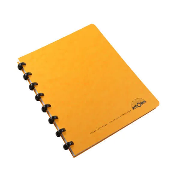 Atoma Classic Colours Card Cover Disc-Bound Refillable Notebook 165 x 210