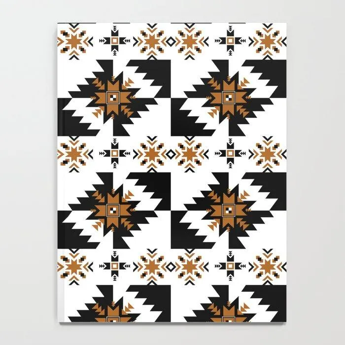 Aztec Golden Tribal Bespoke Notebook