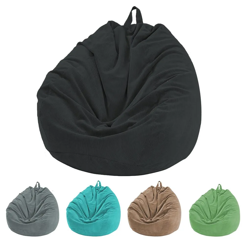 Bean Bag Chair Cover Soft Removable Washable Slipcover Jacket for Most Sofa