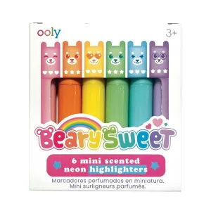 Beary sweet mini scented highlighters. PRICE PER PACK OF 6 pens.