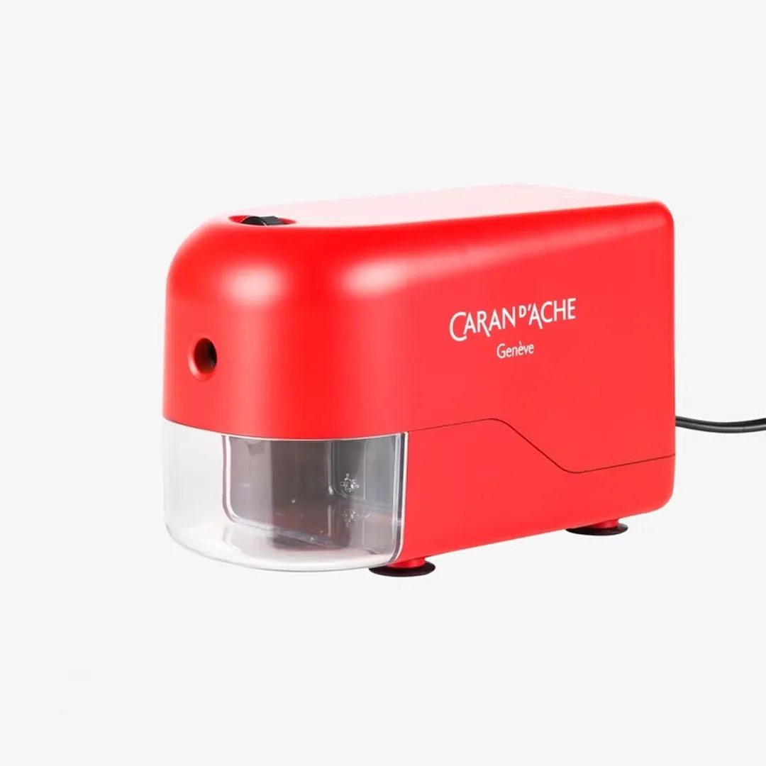 Caran d'ache Electric Pencil Sharpner-Red