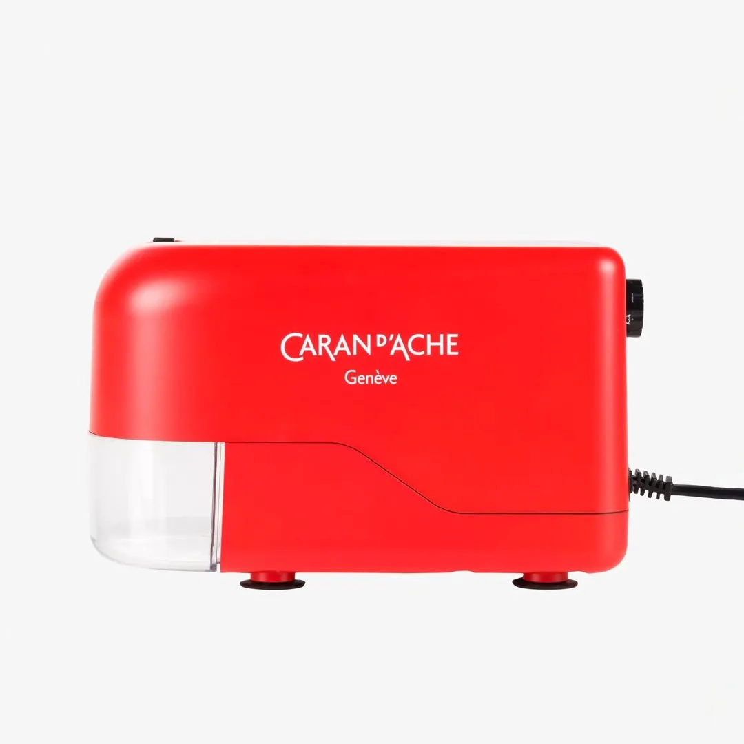 Caran d'ache Electric Pencil Sharpner-Red