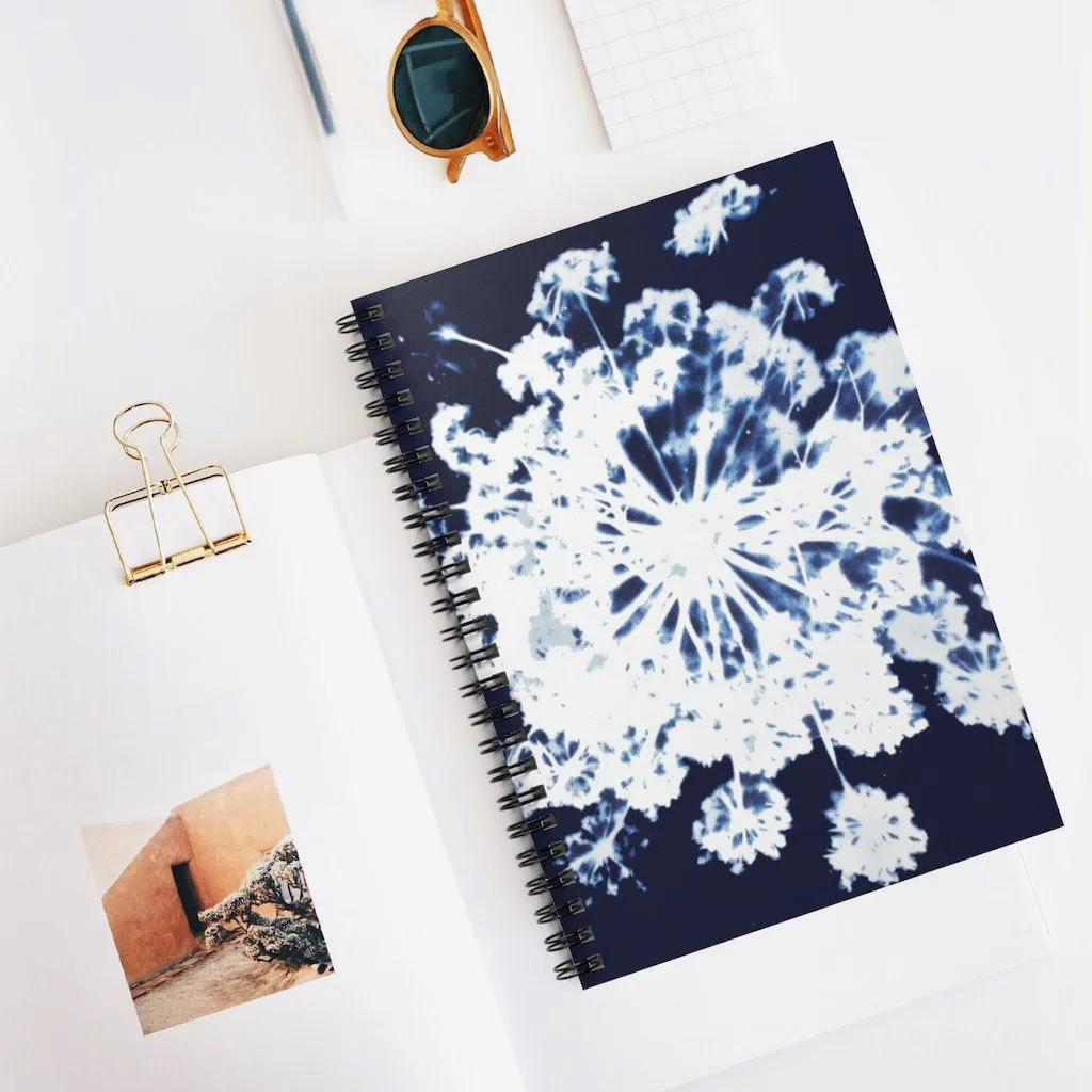 Carrot Flower Spiral Notebook