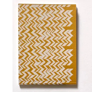'Chevrons' Hand Printed A6 note book