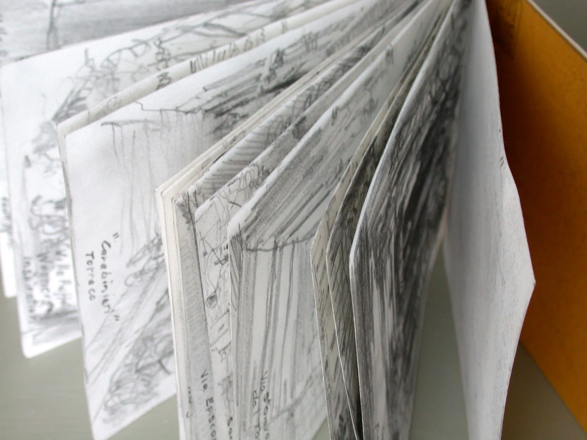 'Chevrons' Hand Printed A6 note book