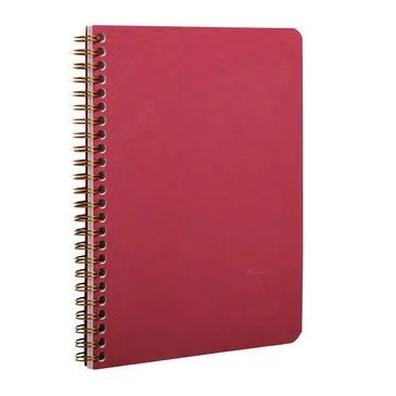 Clairefontaine Age-Bag A5 Coilbound Notebook, Ruled, Red