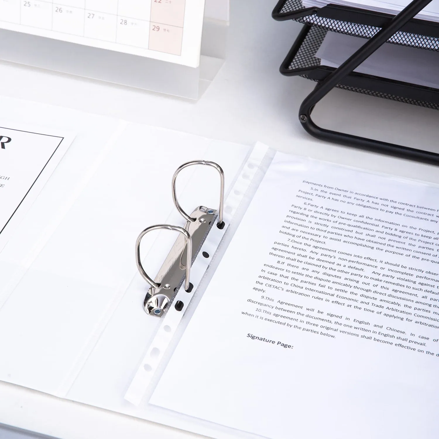Deli PP 2IN 2 D-Ring View Binder A4