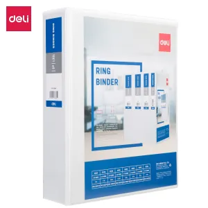 Deli PP 2IN 2 D-Ring View Binder A4