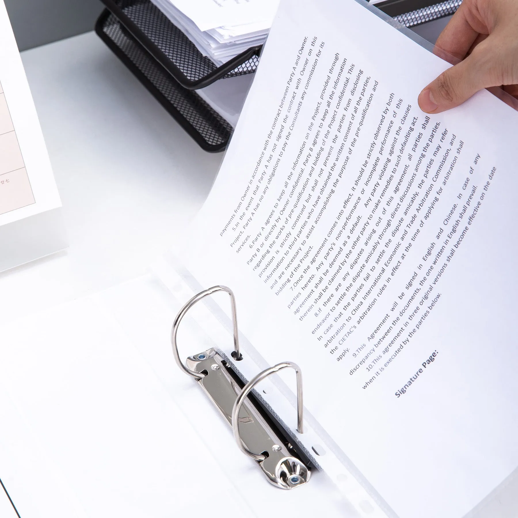 Deli PP 2IN 2 D-Ring View Binder A4