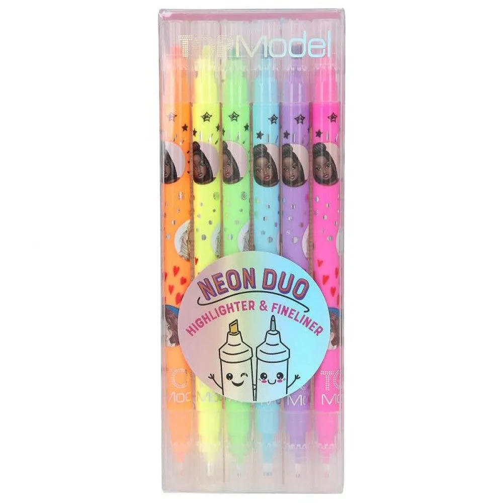 Depesche Top Model Double Highlighter & Fineline Pen