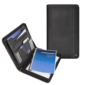 DesQ A4 Zipped conference folder with ringmechanism