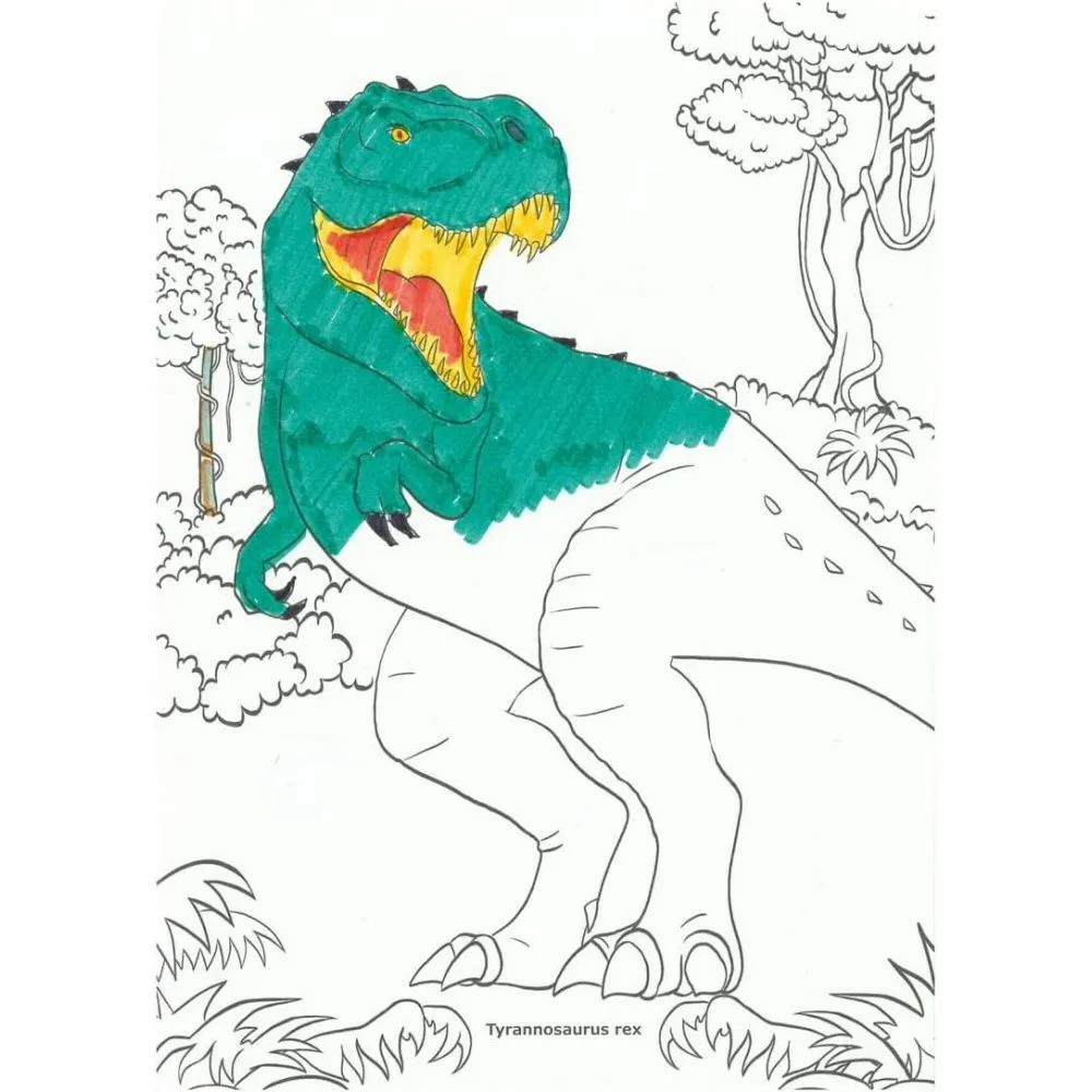 Dino World Double-Ended Magic Marker Pen Set