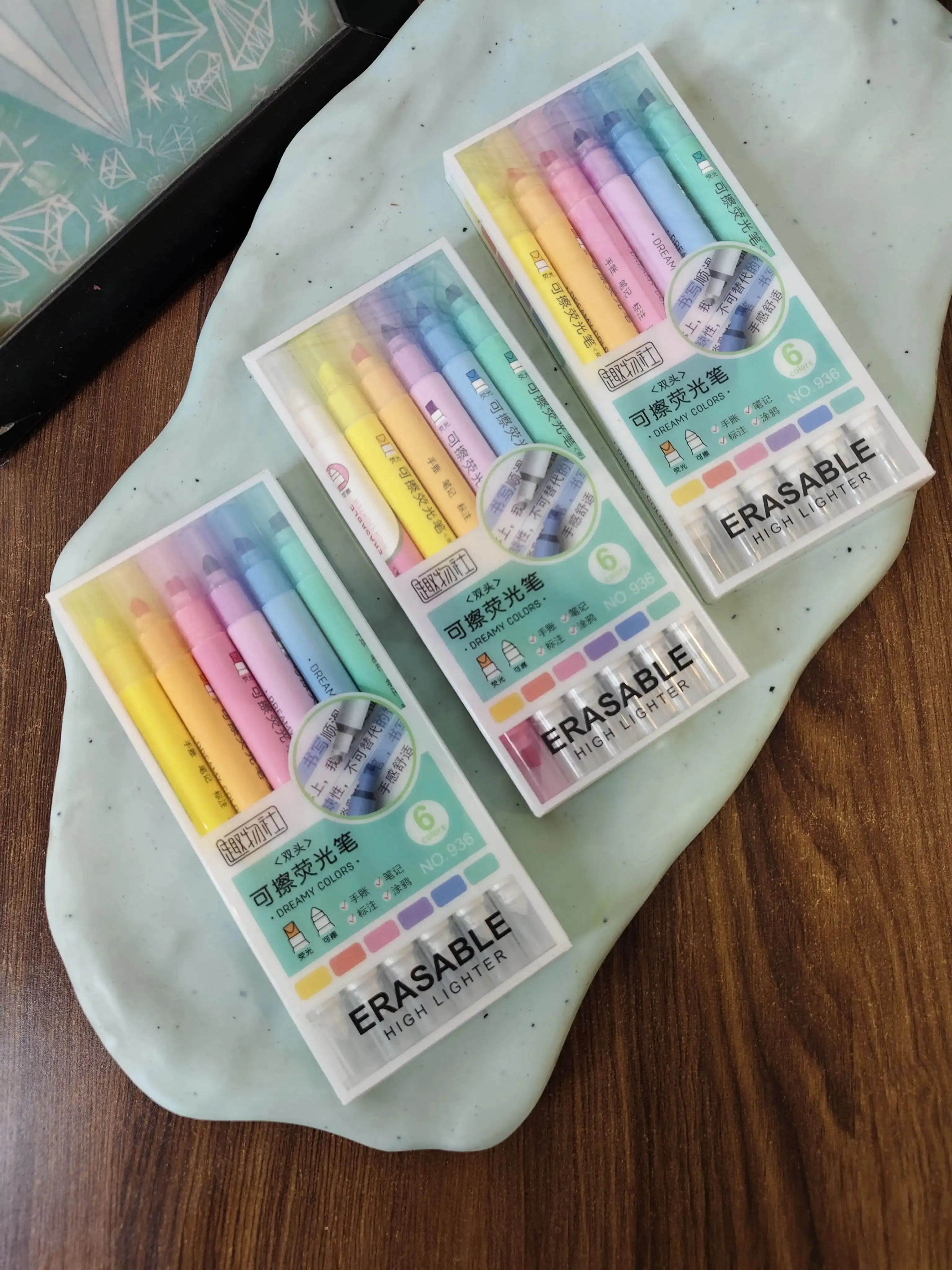 Erasable highlighter (6 highlighters)
