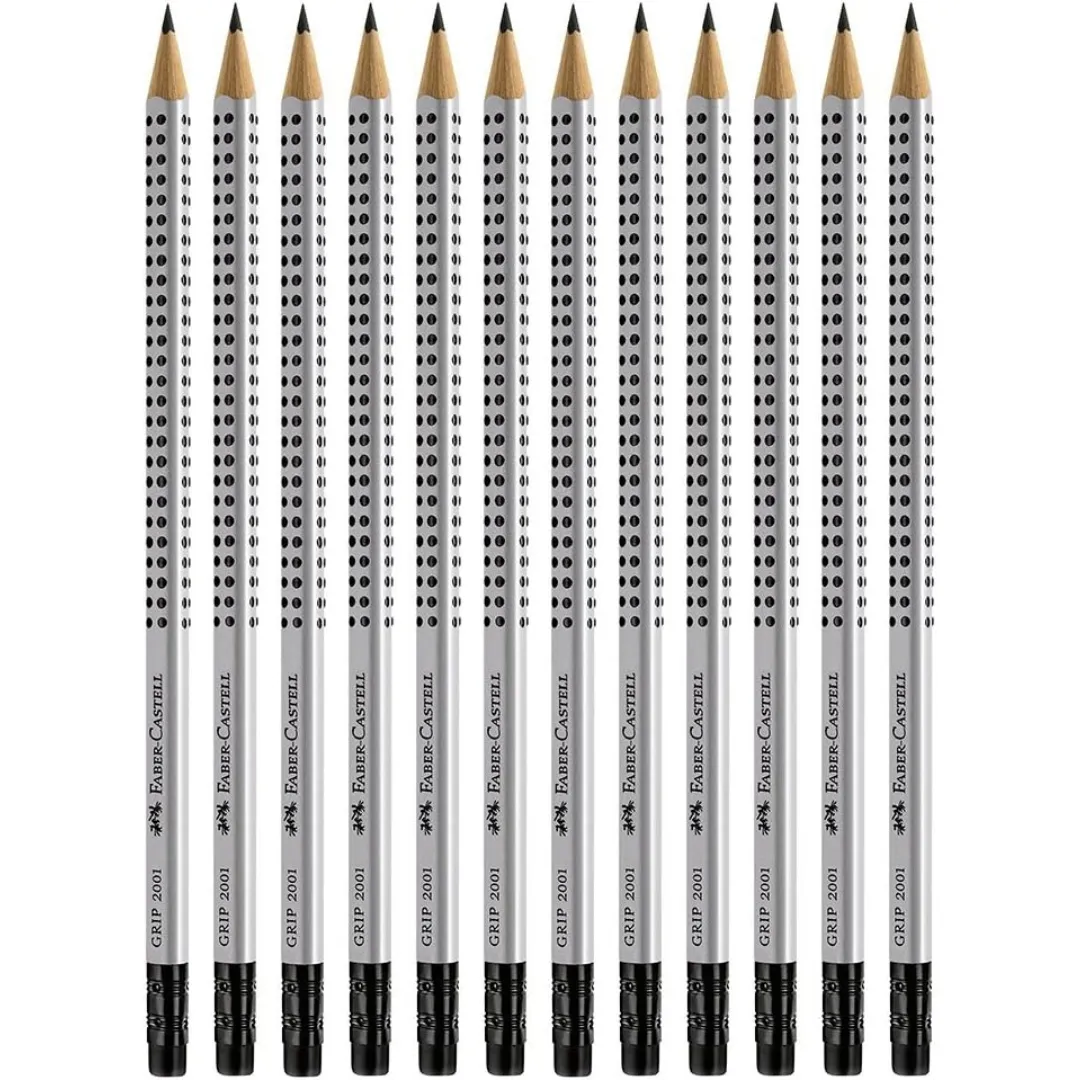 Faber-Castell Grip 2001 Pencil with Eraser Tip