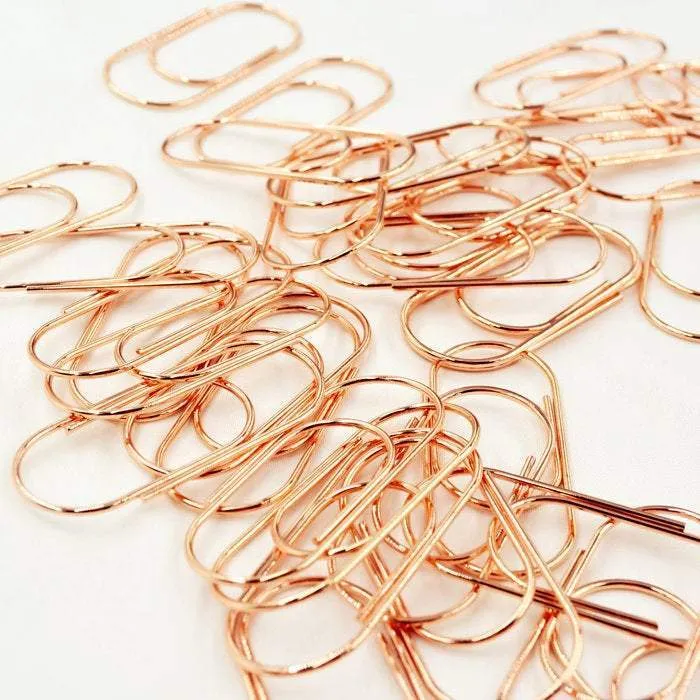 Five 5 Rose Gold  JUMBO Paper Clip - Super Strong Paper Clip Super cute & very strong!