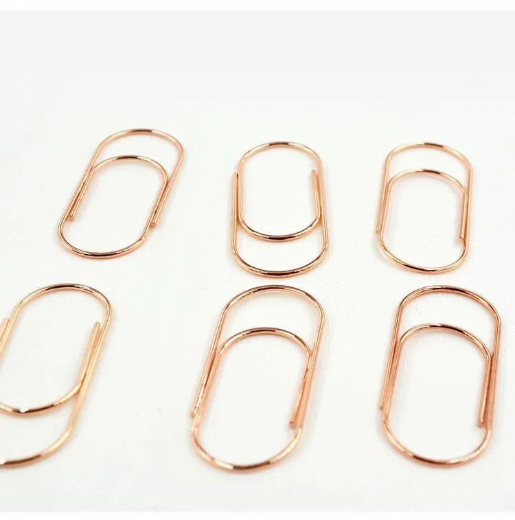 Five 5 Rose Gold  JUMBO Paper Clip - Super Strong Paper Clip Super cute & very strong!