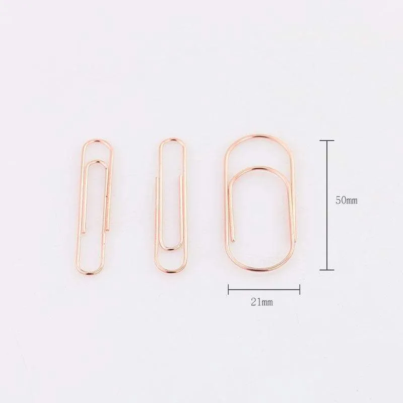 Five 5 Rose Gold  JUMBO Paper Clip - Super Strong Paper Clip Super cute & very strong!