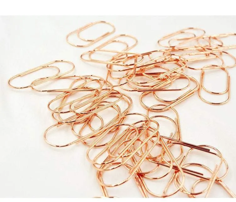 Five 5 Rose Gold  JUMBO Paper Clip - Super Strong Paper Clip Super cute & very strong!