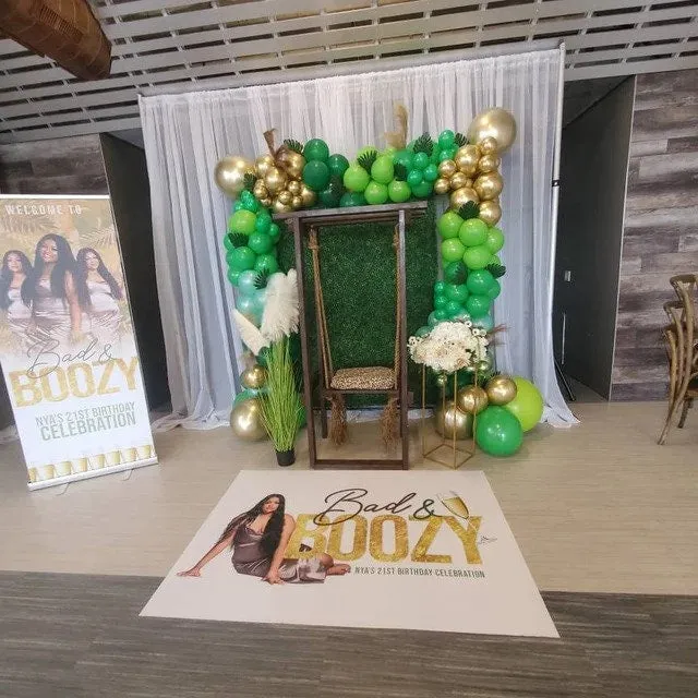 Floor Decal sticker, Removable sticker, Removable vinyl sticker, Floor Sticker, Birthday backdrop, Birthday step and Repeat, Photo backdrop