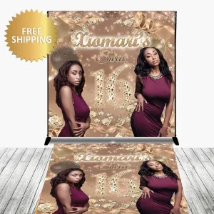 Floor Decal sticker, Removable sticker, Removable vinyl sticker, Floor Sticker, Birthday backdrop, Shades of Brown, Photo backdrop