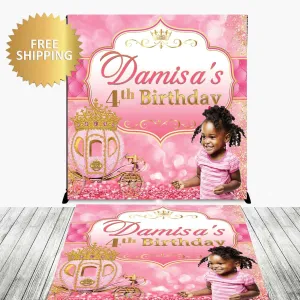 Floor Decal sticker, Removable sticker, Removable vinyl sticker,Floor Sticker,Birthday backdrop, princess decal, princess backdrop, 1st