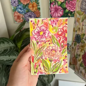 Floral Original Painted Watercolor Paper #20