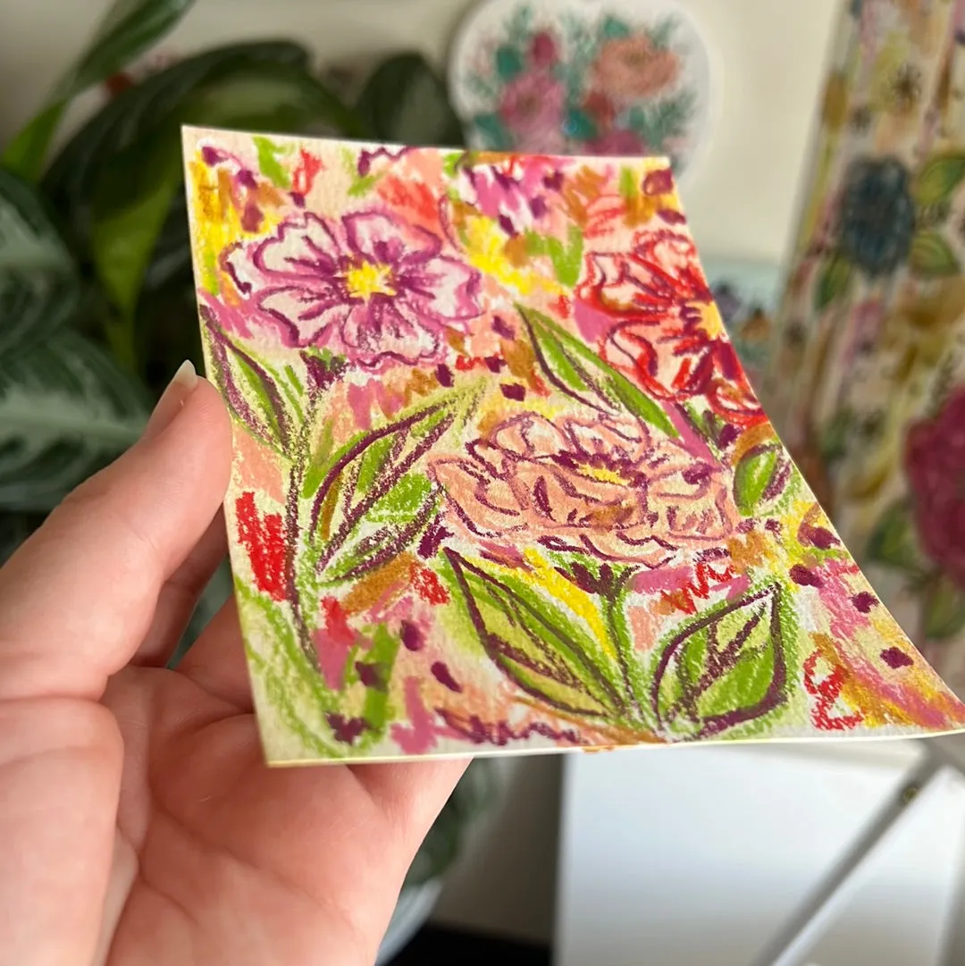 Floral Original Painted Watercolor Paper #20