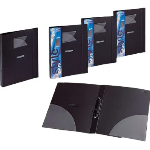 Foldermate 2 Ring Binder A4 Black