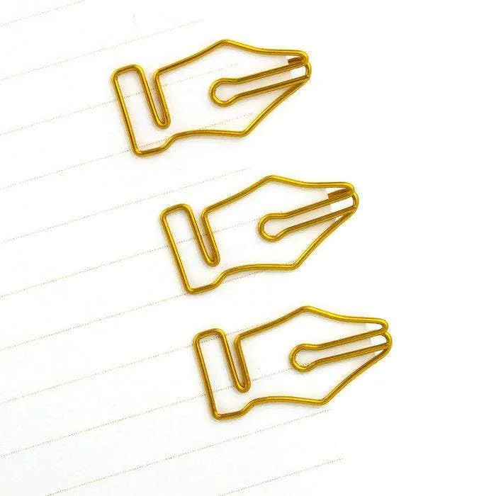 Fountain Pen Nib Paper Clip SILVER Nib Paper Clip