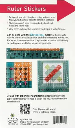 Geasy Ruler Stickers - Tropical Bright Palette