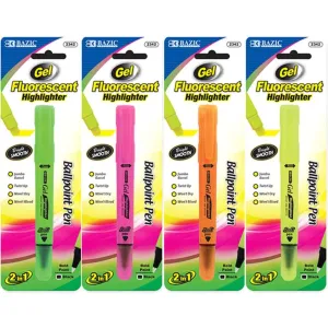 Gel Highlighter Fluorescent  Ballpoint Pen